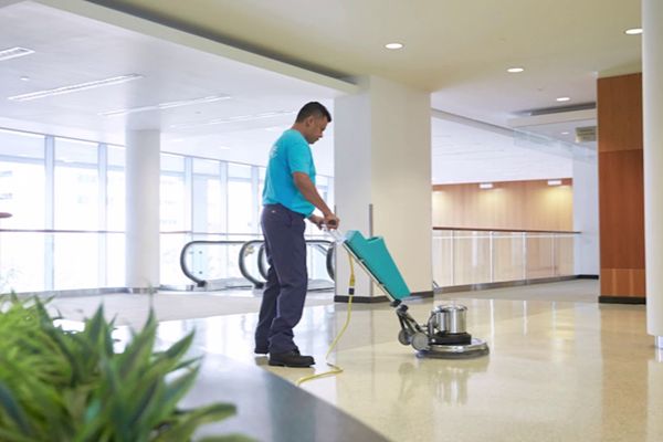 Commercial floor polishing cleaning machine